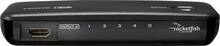 Rocketfish - 4-Port HDMI Switch - Black