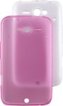 Rocketfish - Soft Gel Case for HTC ChaCha Mobile Phones (2-Pack) - Pink, Purple