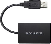 Dynex - USB 2.0 3-in-1 Memory Card Reader - Multi