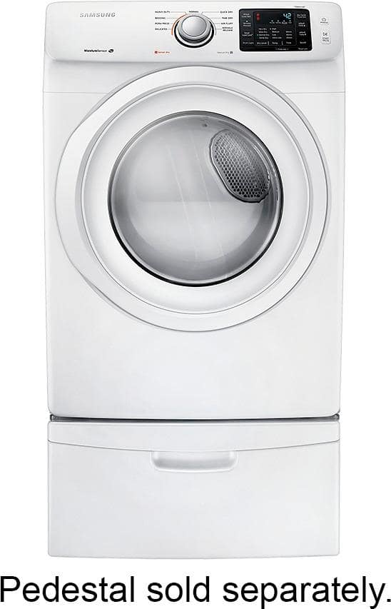 Samsung - 7.5 Cu. Ft. 9-Cycle Electric Dryer - White - Alt_View_Standard_1