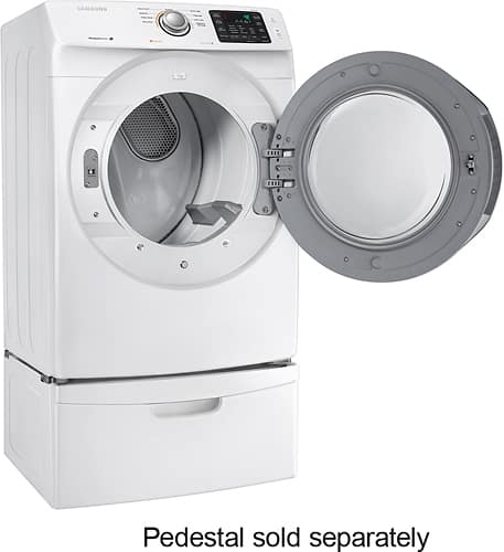 Samsung - 7.5 Cu. Ft. 9-Cycle Electric Dryer - White - Alt_View_Standard_3