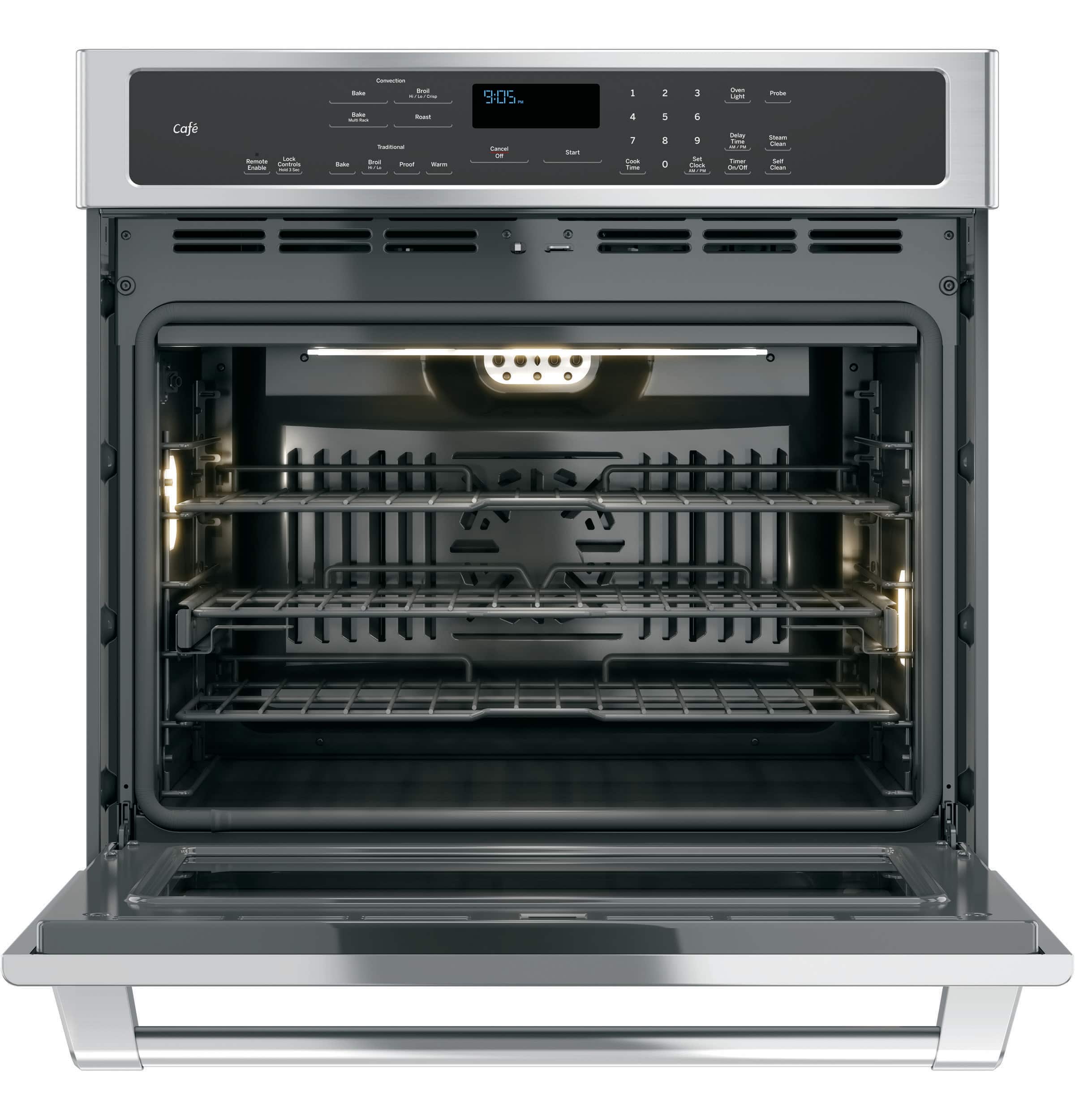 Café - Cafe Series 30" Built-In Single Electric Convection Wall Oven - Stainless steel - Alt_View_Standard_13
