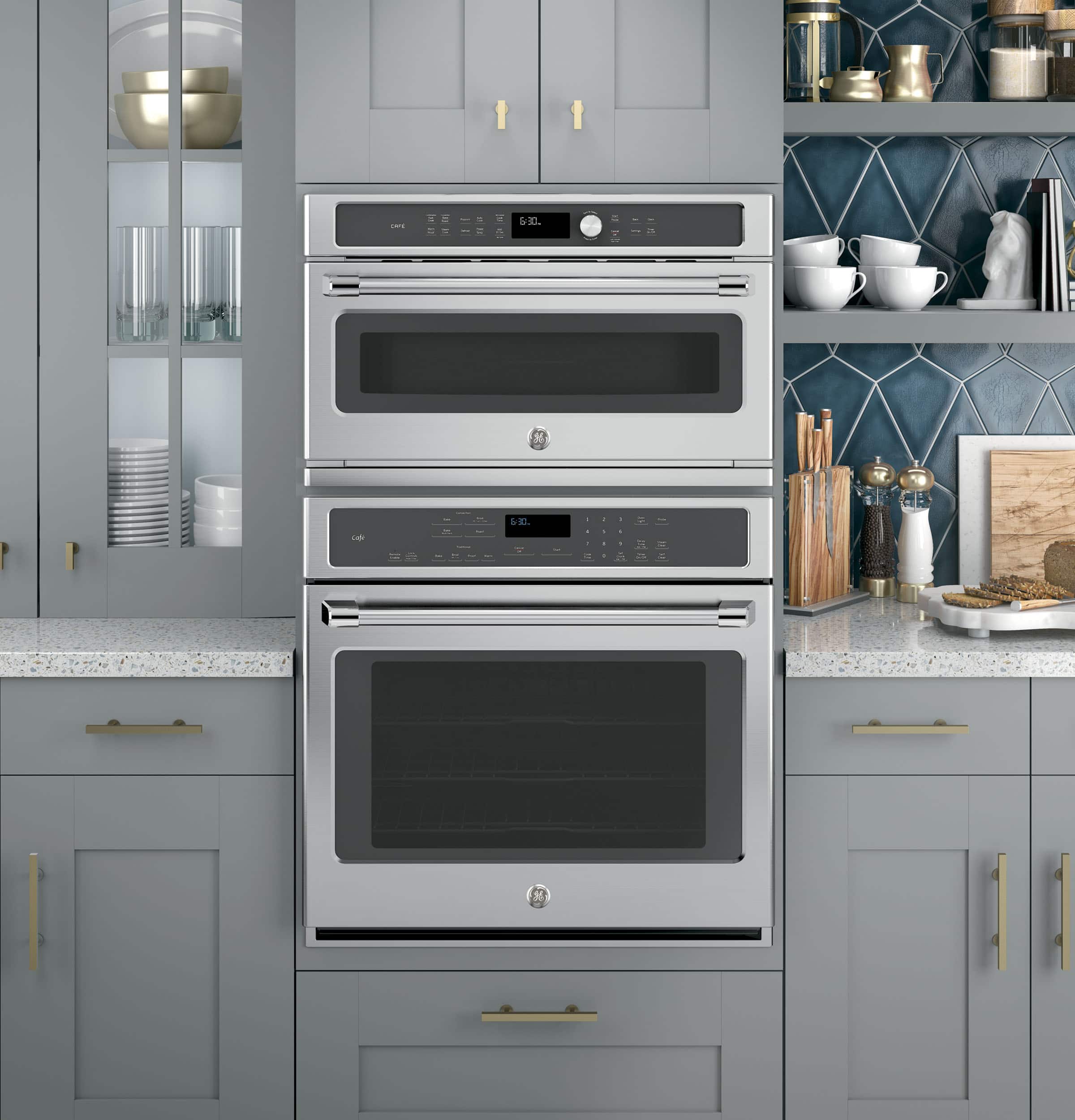 Café - Cafe Series 30" Built-In Single Electric Convection Wall Oven - Stainless steel - Alt_View_Standard_20