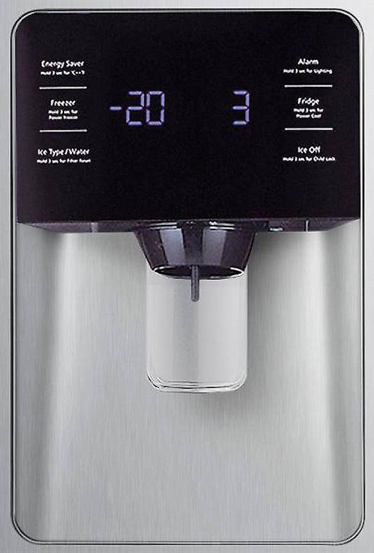 Samsung - 24.5 Cu. Ft. Side-by-Side Refrigerator with Thru-the-Door Ice and Water - Stainless steel - Alt_View_Standard_4