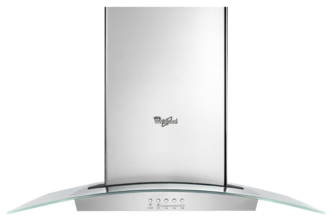 Whirlpool - 36" Convertible Range Hood - Stainless steel - Front_Standard