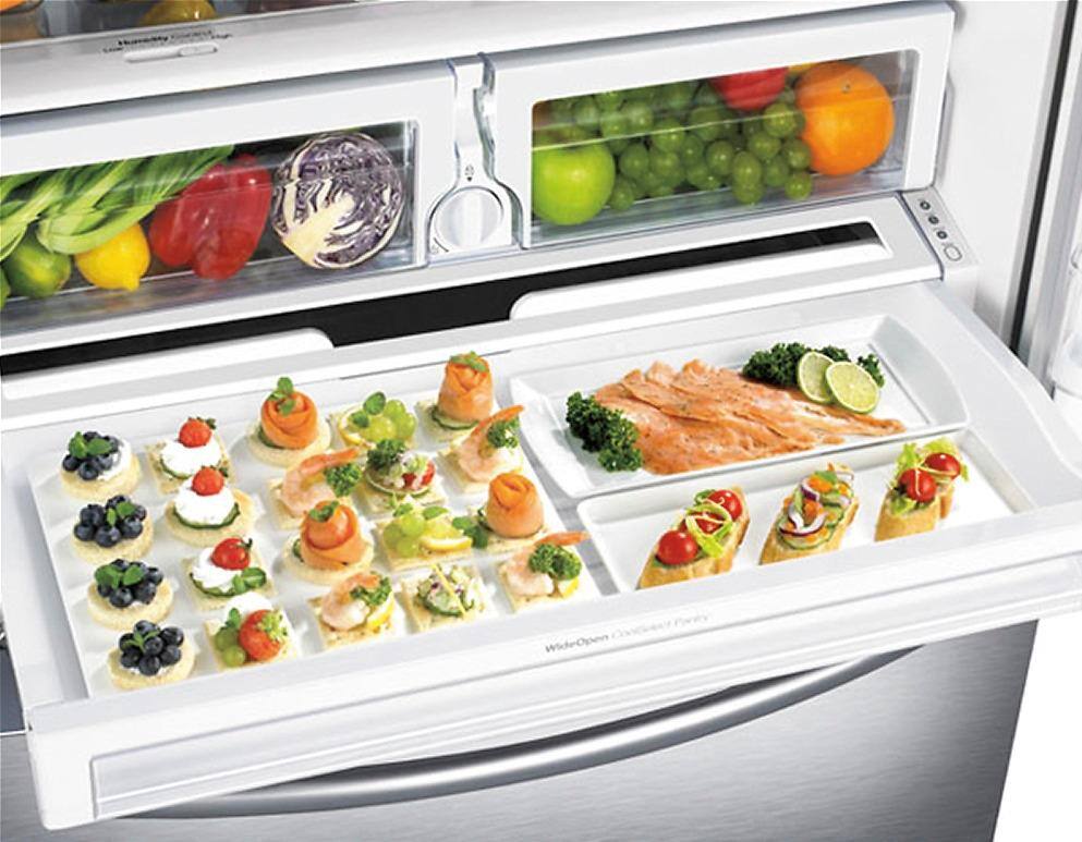 Samsung - 22.5 Cu. Ft. French Door Counter-Depth Refrigerator - Stainless steel - Alt_View_Standard_12