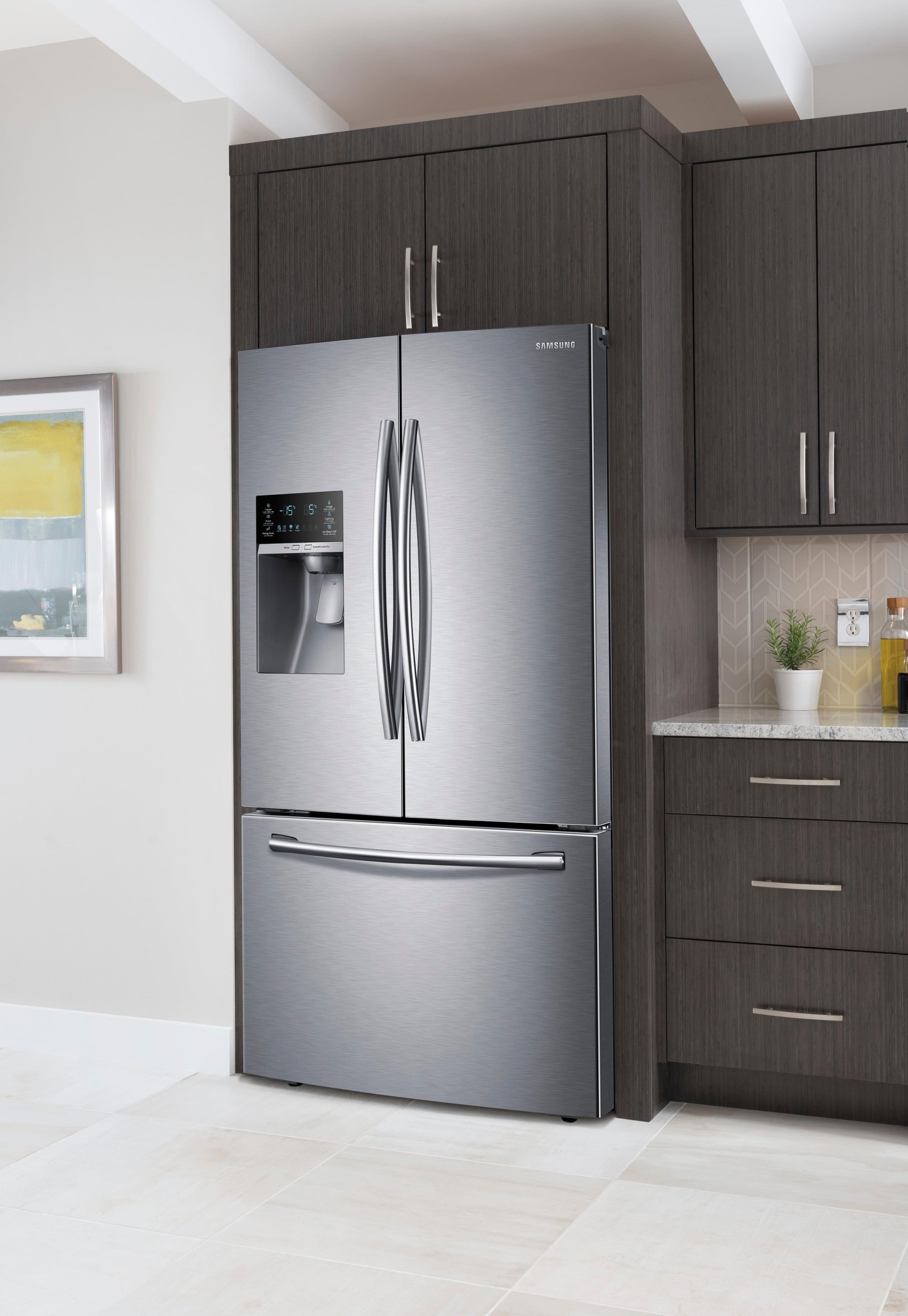 Samsung - 22.5 Cu. Ft. French Door Counter-Depth Refrigerator - Stainless steel - Alt_View_Standard_14