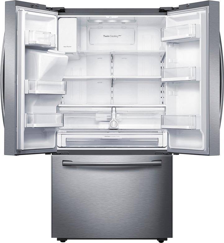 Samsung - 22.5 Cu. Ft. French Door Counter-Depth Refrigerator - Stainless steel - Alt_View_Standard_2