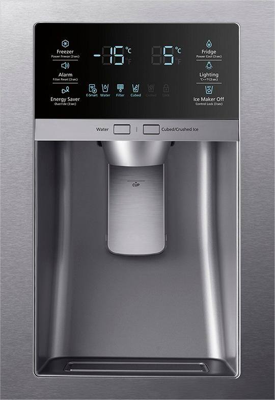 Samsung - 22.5 Cu. Ft. French Door Counter-Depth Refrigerator - Stainless steel - Alt_View_Standard_4
