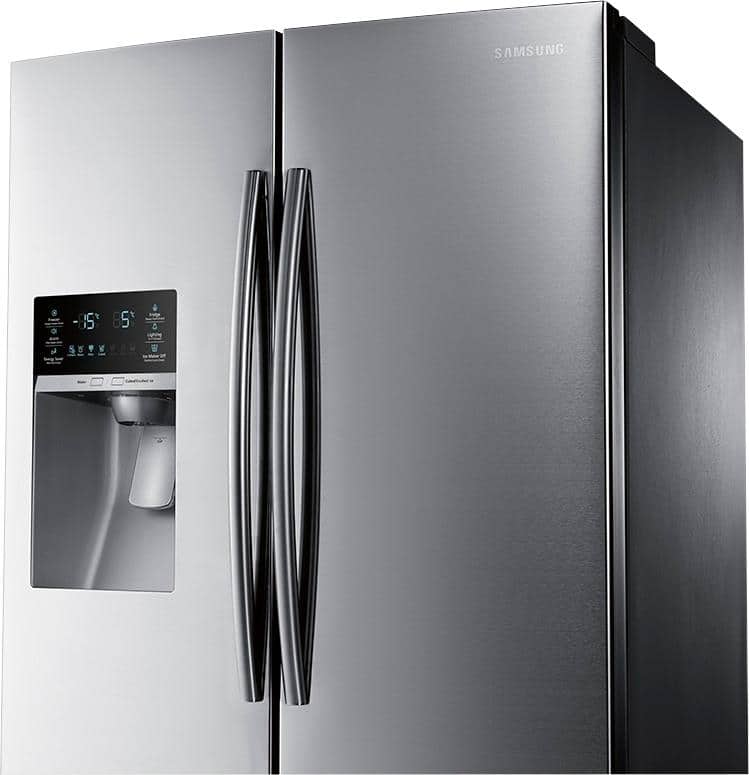 Samsung - 22.5 Cu. Ft. French Door Counter-Depth Refrigerator - Stainless steel - Alt_View_Standard_5