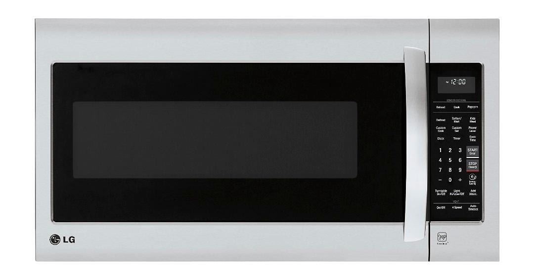 LG - 2.0 Cu. Ft. Over-the-Range Microwave - Stainless steel - Front_Zoom