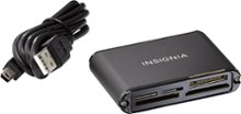 Insignia - USB 2.0 Multiformat Memory Card Reader - Black