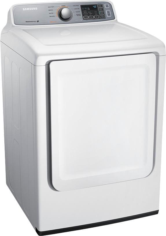 Samsung - 7.4 Cu. Ft. 9-Cycle Gas Dryer - White - Angle_Standard