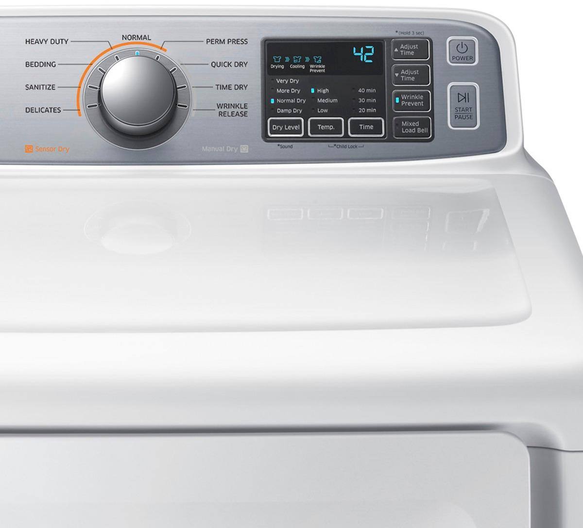 Samsung - 7.4 Cu. Ft. 9-Cycle Gas Dryer - White - Alt_View_Standard_11