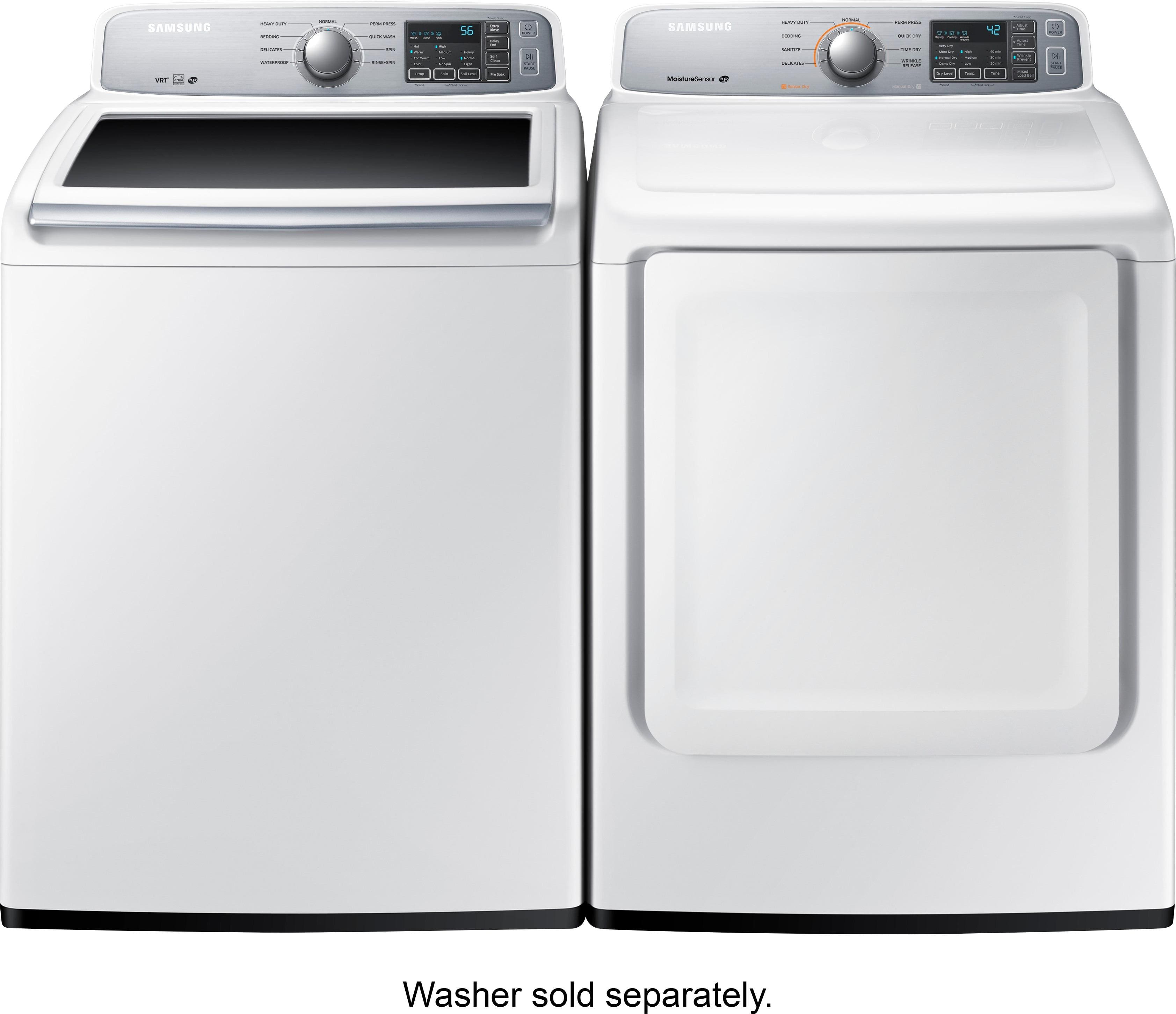 Samsung - 7.4 Cu. Ft. 9-Cycle Gas Dryer - White - Alt_View_Standard_13
