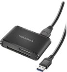 Platinum - USB 3.0 Multiformat Memory Card Reader - Black