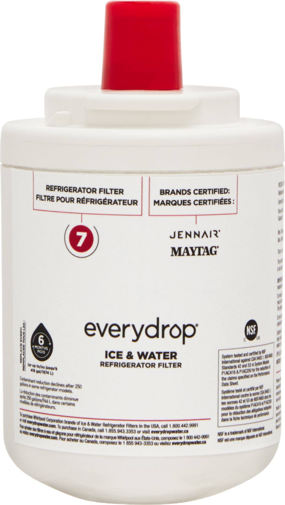 Whirlpool - EveryDrop 7 Ice and Water Filter - Front_Zoom