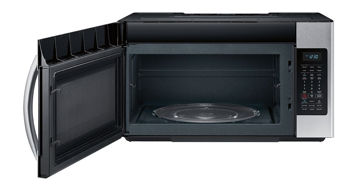 Samsung - 1.8 cu. ft. Over-the-Range Microwave with Sensor Cooking - Fingerprint Resistant Stainless Steel - Alt_View_Standard_16