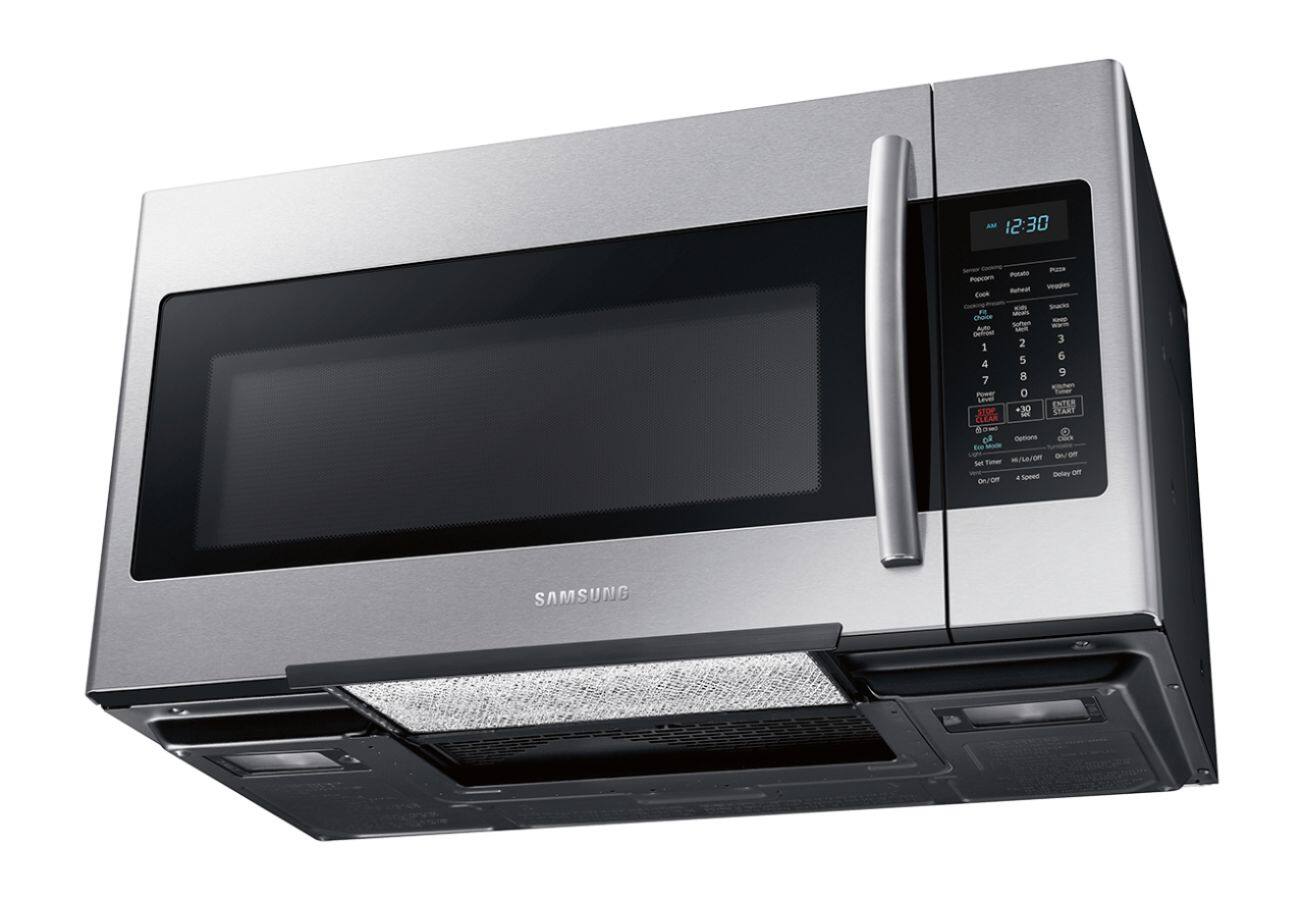 Samsung - 1.8 cu. ft. Over-the-Range Microwave with Sensor Cooking - Fingerprint Resistant Stainless Steel - Alt_View_Standard_17