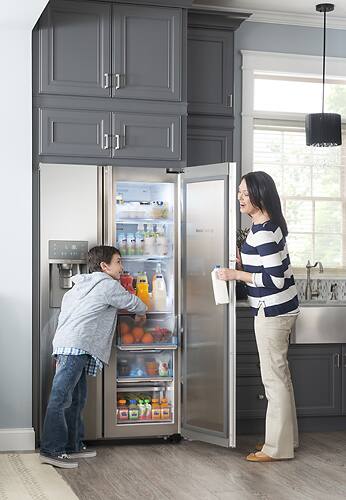 Samsung - 21.5 Cu. Ft. Side-by-Side Counter Depth Refrigerator with Food ShowCase and Thru-the-Door Ice and Water - Fingerprint Resistant Stainless Steel - Alt_View_Standard_15
