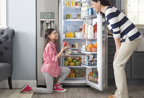 Samsung - 21.5 Cu. Ft. Side-by-Side Counter Depth Refrigerator with Food ShowCase and Thru-the-Door Ice and Water - Fingerprint Resistant Stainless Steel - Alt_View_Standard_16