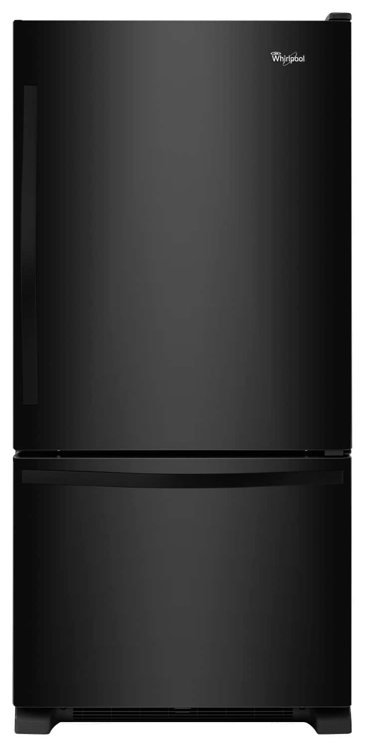 Whirlpool 21.9 Cu. Ft. BottomFreezer Refrigerator Black at Pacific
