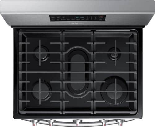 Samsung - 5.8 Cu. Ft. Self-Cleaning Freestanding Gas Convection Range - Stainless steel - Alt_View_Standard_11