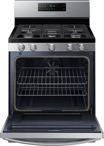 Samsung - 5.8 Cu. Ft. Self-Cleaning Freestanding Gas Convection Range - Stainless steel - Alt_View_Standard_13