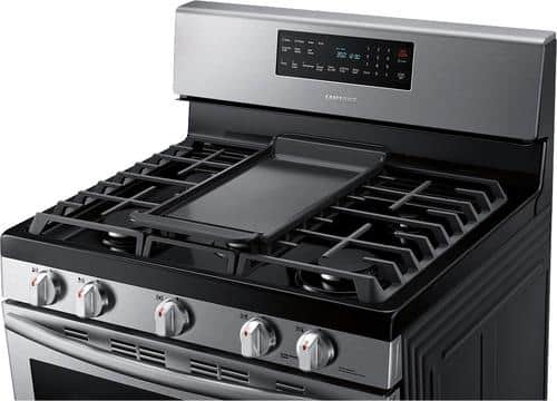 Samsung - 5.8 Cu. Ft. Self-Cleaning Freestanding Gas Convection Range - Stainless steel - Alt_View_Standard_16