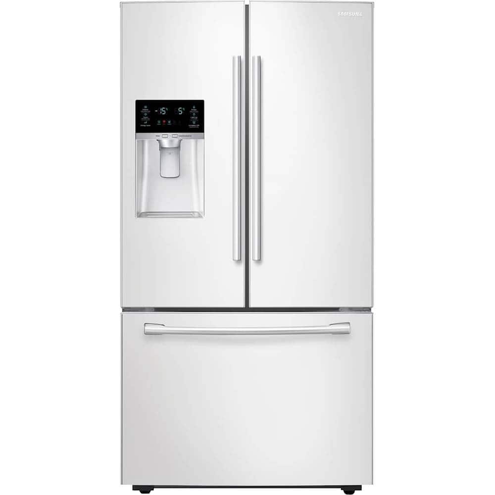Samsung - 28.1 Cu. Ft. French Door Refrigerator - White - Front_Zoom