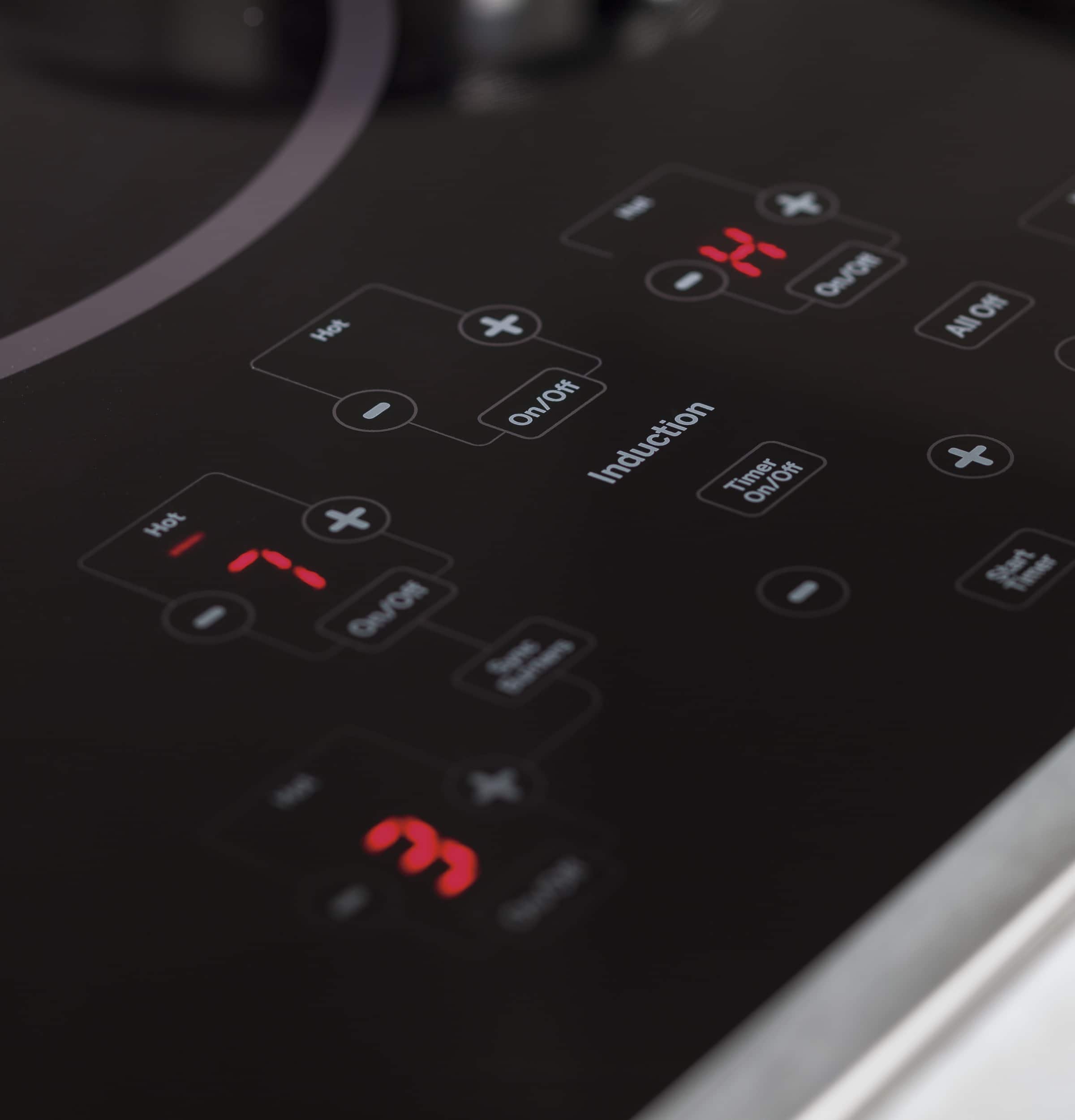 GE - Profile Series 36" Built-In Electric Induction Cooktop - Stainless Steel-on-Black - Alt_View_Standard_12
