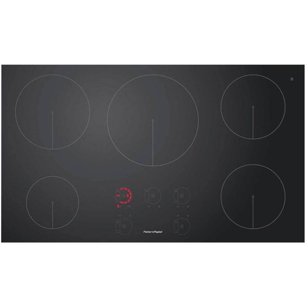 Fisher & Paykel - 36" Electric Induction Cooktop - Black - Angle_Zoom