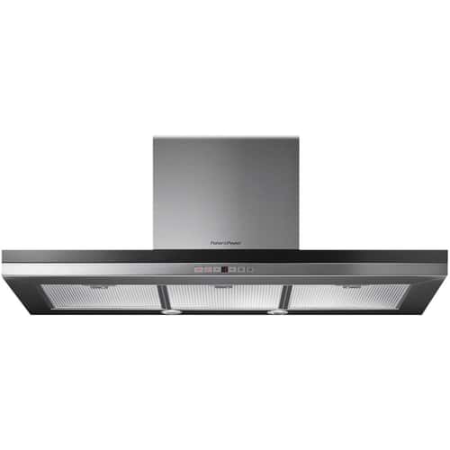 Fisher & Paykel - 35" Convertible Range Hood - Brushed stainless steel - Front_Standard