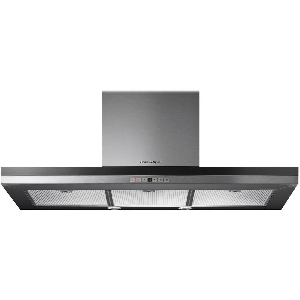 Fisher & Paykel - 35" Convertible Range Hood - Brushed stainless steel - Front_Zoom