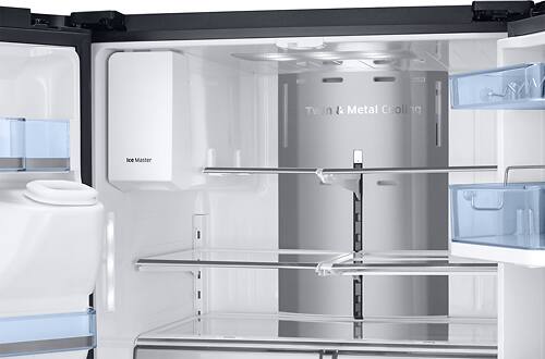Samsung - 27.8 Cu. Ft. 4-Door French Door Refrigerator with Food ShowCase and Thru-the-Door Ice and Water - Fingerprint Resistant Black Stainless Steel - Alt_View_Standard_19