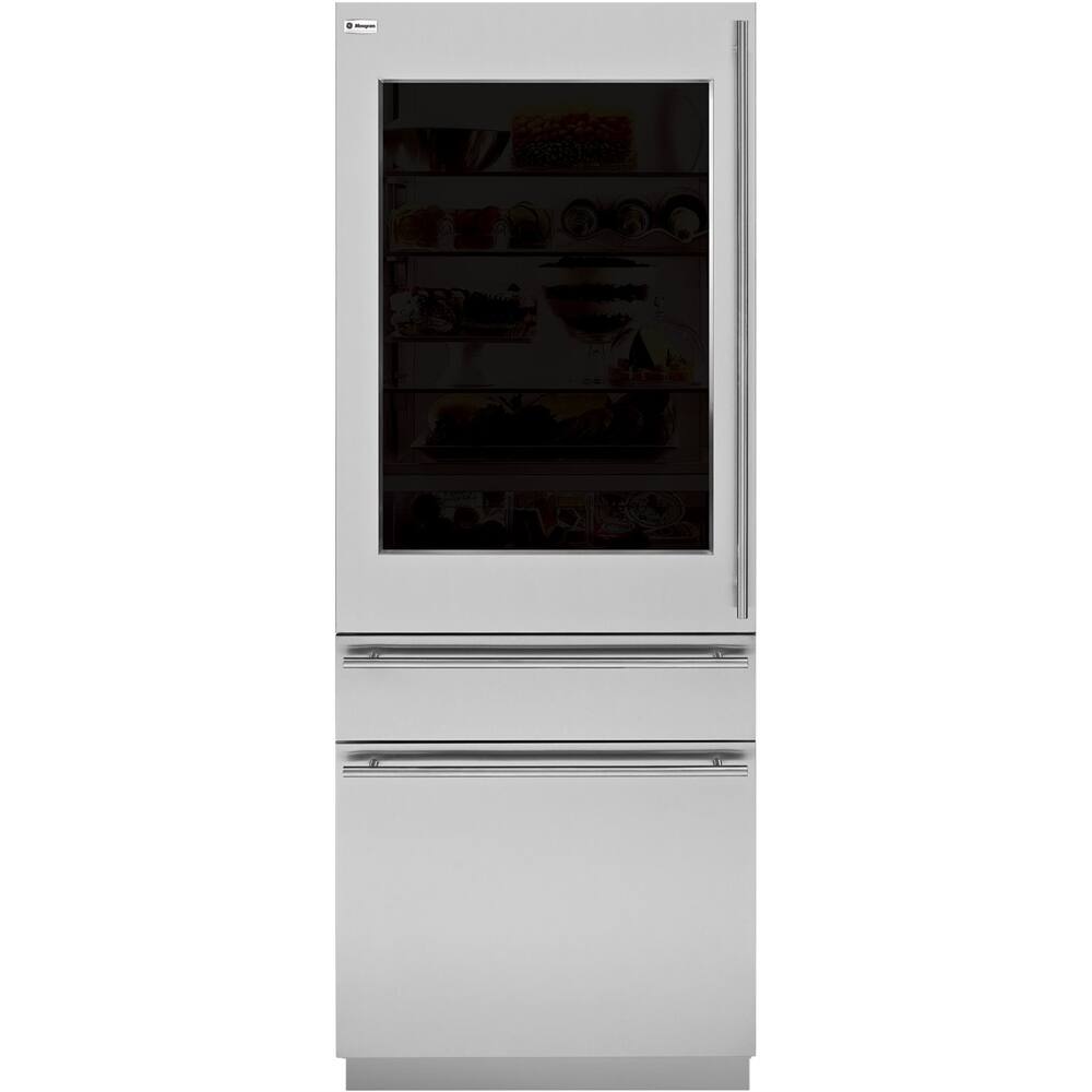 Monogram - European Door Panel Kit for Refrigerator/Freezers - Black/Silver/Transparent - Front_Standard
