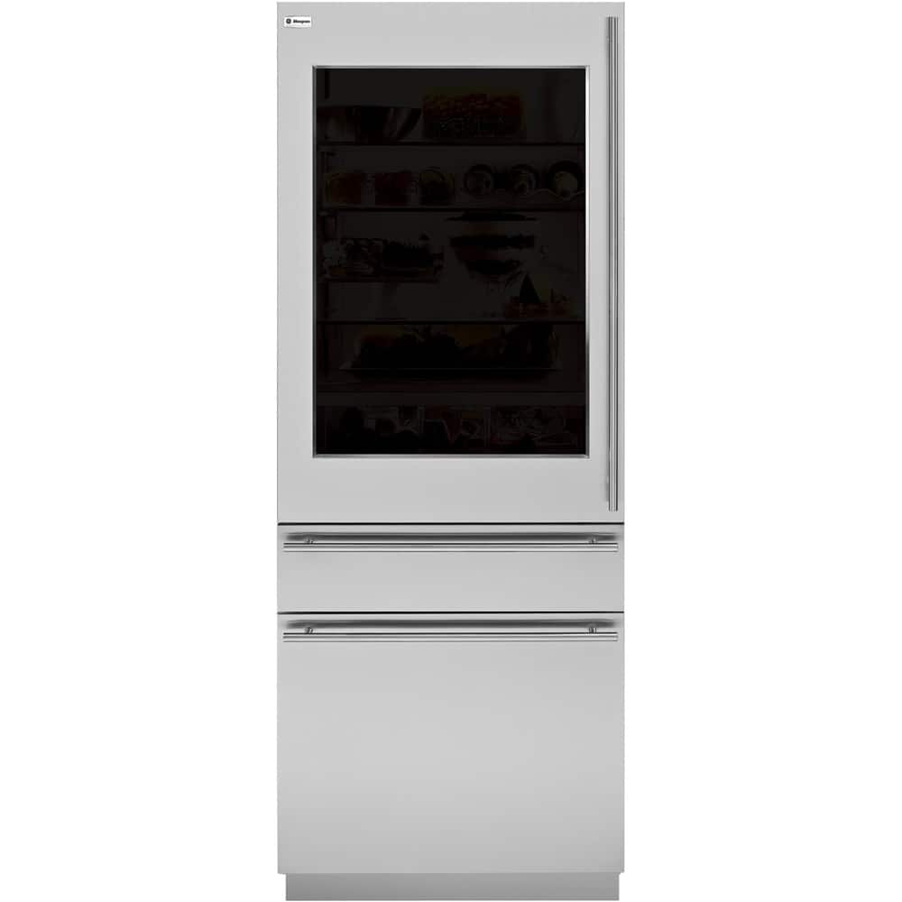 Monogram - European Door Panel Kit for Refrigerator/Freezers - Black/Silver/Transparent - Front_Zoom