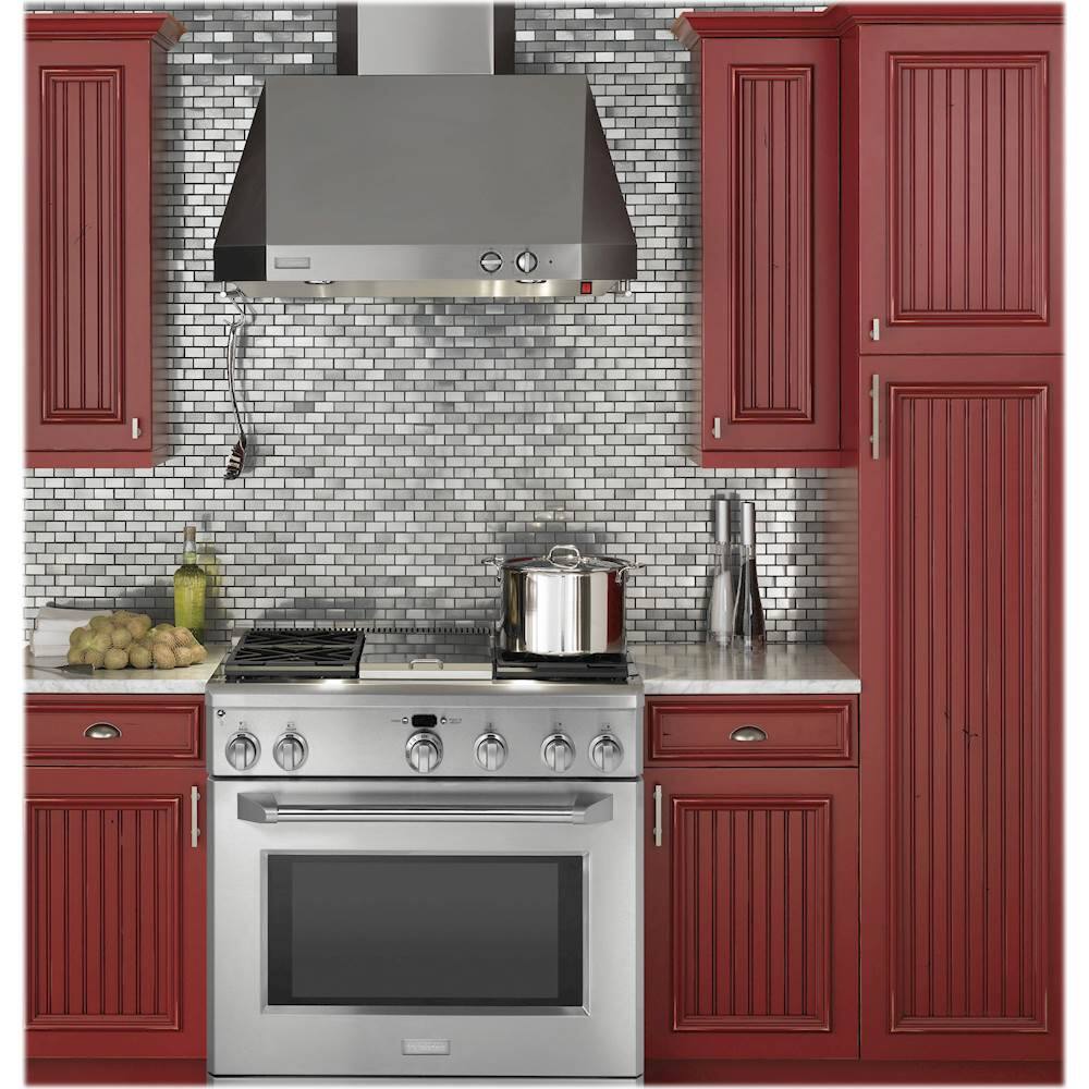 Monogram - 6.5 Cu. Ft. Self-Cleaning Freestanding Gas Convection Range - Stainless steel - Alt_View_Standard_17