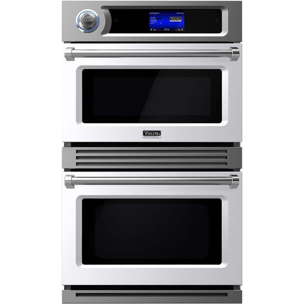 Viking - Professional 30.1" Built-In Double Electric Convection Wall Oven - White - Front_Zoom