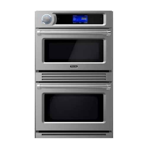 Viking - Professional TurboChef 30.1" Built-In Double Electric Convection Wall Oven - Apple red - Front_Standard