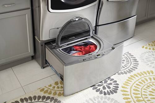 LG - SideKick 1.0 Cu. Ft. 6-Cycle High-Efficiency Pedestal Washer - Graphite Steel - Alt_View_Standard_14