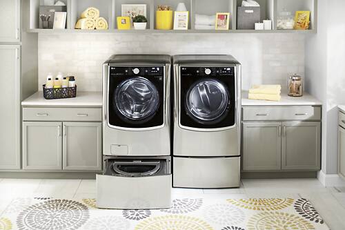 LG - SideKick 1.0 Cu. Ft. 6-Cycle High-Efficiency Pedestal Washer - Graphite Steel - Alt_View_Standard_17