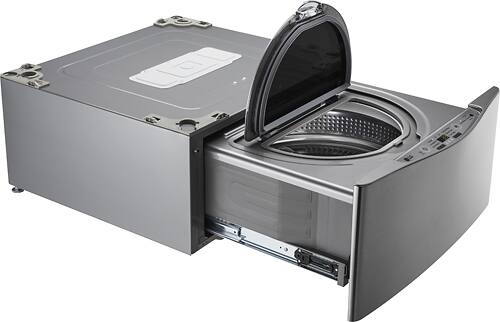 LG - SideKick 1.0 Cu. Ft. 6-Cycle High-Efficiency Pedestal Washer - Graphite Steel - Alt_View_Standard_2