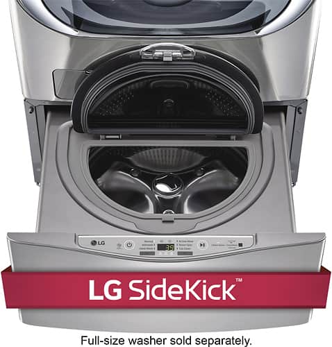 LG - SideKick 1.0 Cu. Ft. 6-Cycle Pedestal Washer - Graphite Steel - Alt_View_Standard_15