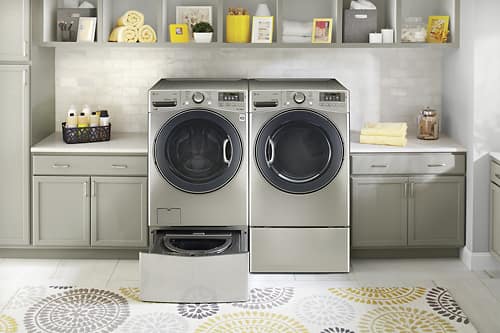 LG - SideKick 1.0 Cu. Ft. 6-Cycle Pedestal Washer - Graphite Steel - Alt_View_Standard_17