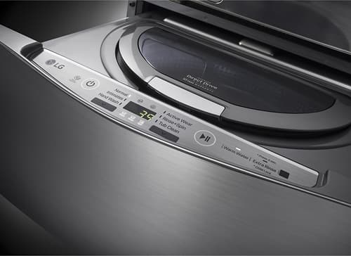 LG - SideKick 1.0 Cu. Ft. 6-Cycle Pedestal Washer - Graphite Steel - Alt_View_Standard_1