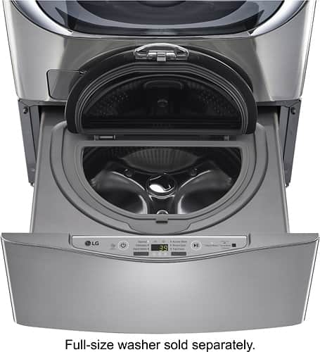 LG - SideKick 1.0 Cu. Ft. 6-Cycle Pedestal Washer - Graphite Steel - Alt_View_Standard_4