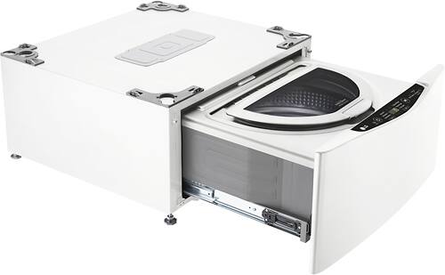LG - SideKick 1.0 Cu. Ft. 6-Cycle High-Efficiency Pedestal Washer - White - Angle_Standard