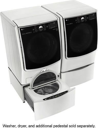LG - SideKick 1.0 Cu. Ft. 6-Cycle High-Efficiency Pedestal Washer - White - Alt_View_Standard_15