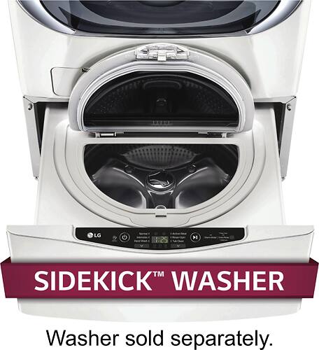 LG - SideKick 1.0 Cu. Ft. 6-Cycle High-Efficiency Pedestal Washer - White - Alt_View_Standard_16